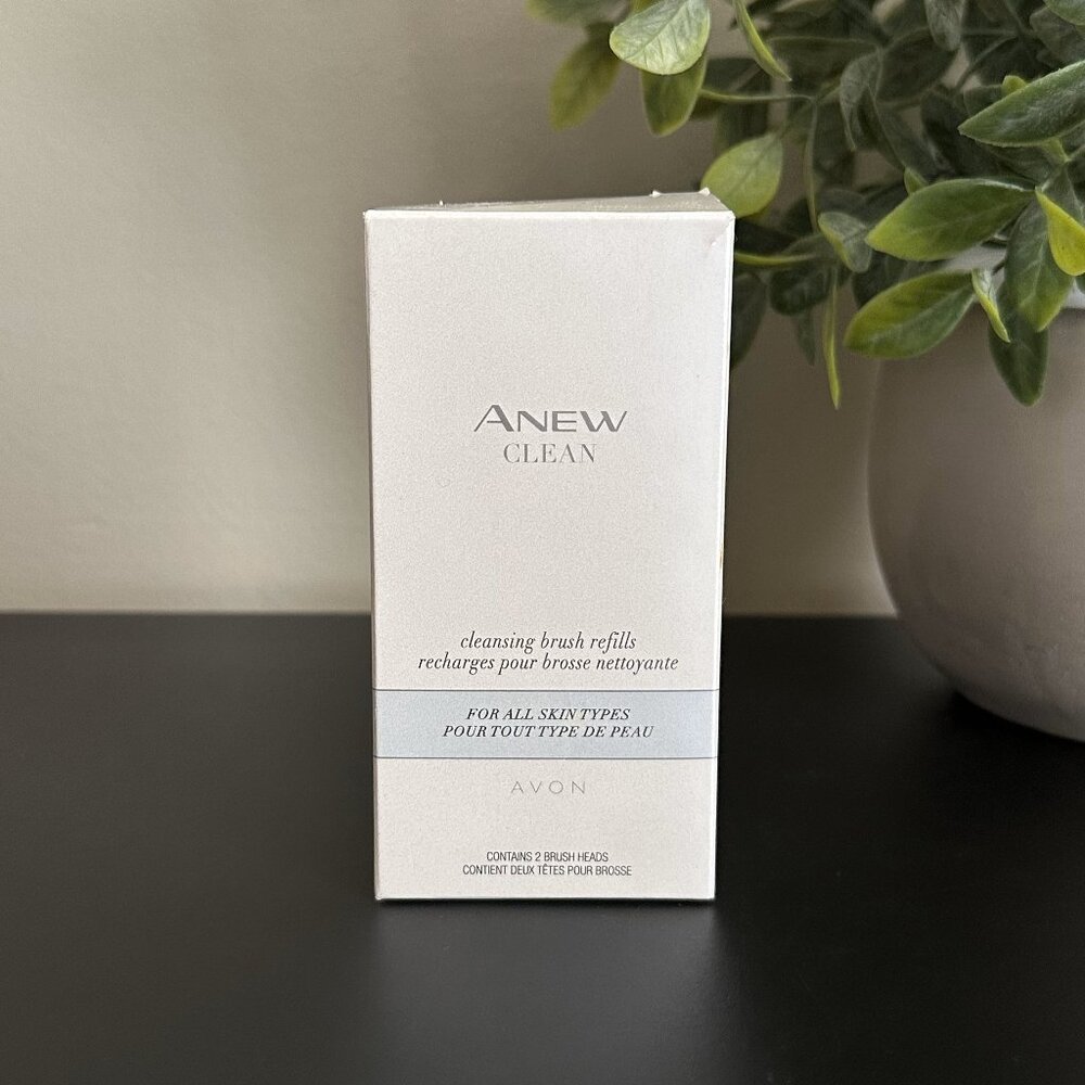 Avon Anew Clean Cleansing Brush Refills 2 Brush Heads All Skin Types
